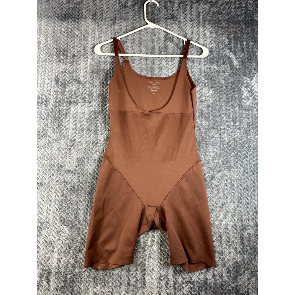STRM Line Shapewear Womens Medium‎ Brown Stretch Adjustable Strap Sleeveless